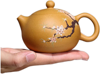 Chinese Yixing Boutique Zisha Teapot Xishi Teapot Handmade Tea Ceremony Supplies 210ml