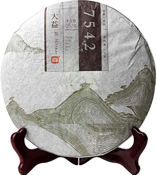 Classic 7542 Raw Pu'er Tea 2014 Yr Yunnan Menghai Tea Pu Erh Tea 357g Sheng Puerh Cha Puer