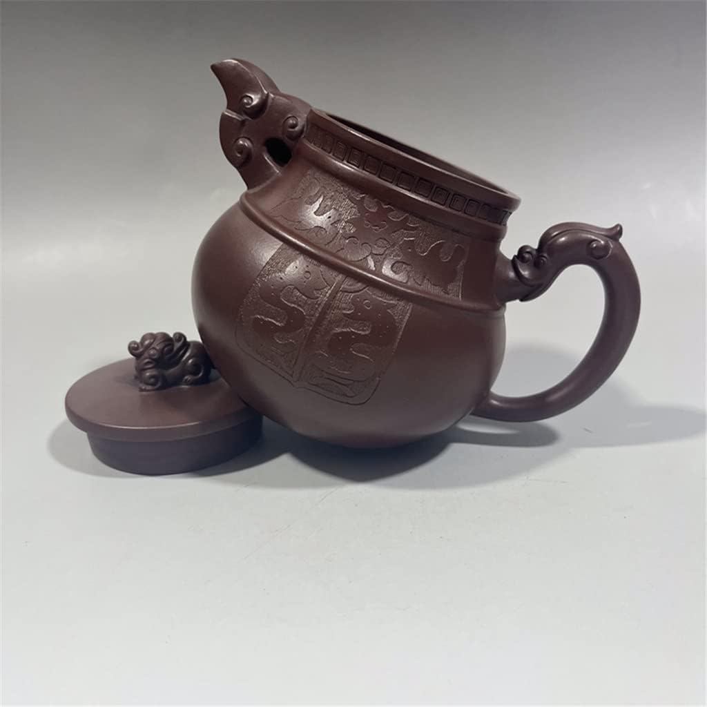 TAOBAO China Yixing Teapot Handmade Zisha Pot Flat white tiger pot Zisha pot Da Bin 450ml