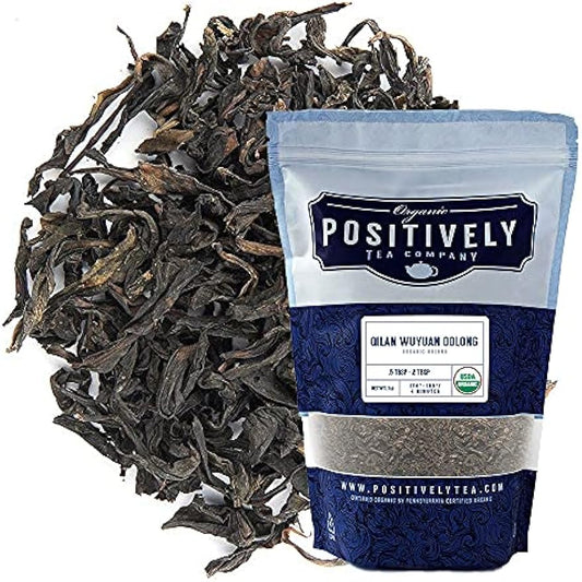 Organic Positively Tea Company, Qilan Wuyuan Oolong Tea, Loose Leaf, 16 Ounce