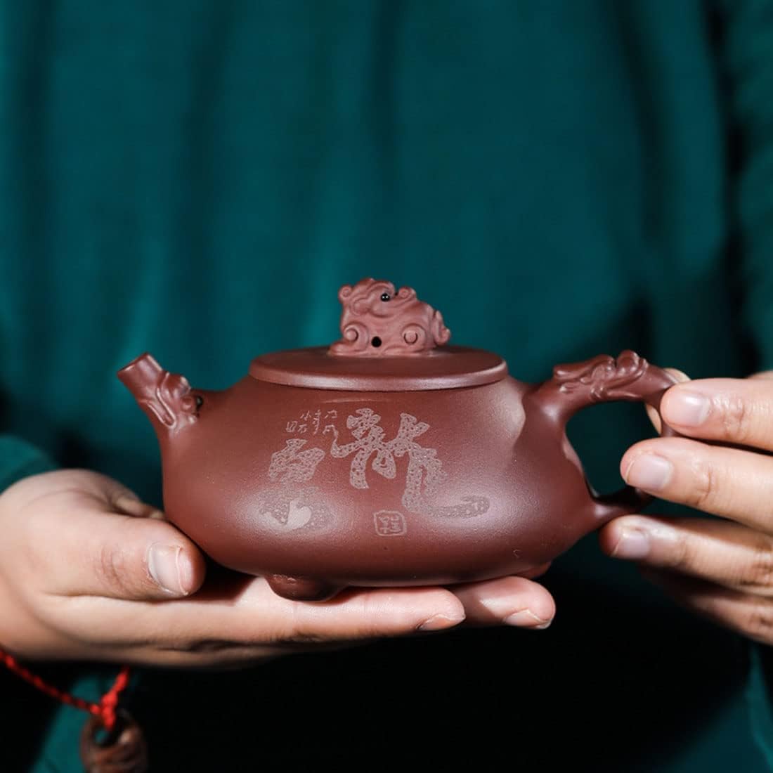 Teapot 8.5Oz Chinese Yixing Zisha Clay Tea Pot Handmade Ceramic Shipiao Pottery Purple Mud Kungfu Kettle Filter Loose Puer