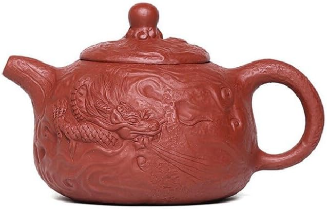 Hand-carved dragon and phoenix Yixing teapot Zisha teapot personalized tea ceremony