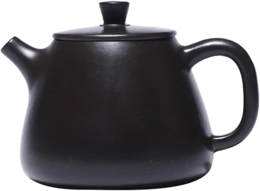 190ml Chinese Purple Clay Teapots Handmade High Stone Scoop Tea Pot Raw Ore Black Mud Kettle Zisha Tea Set Gifts