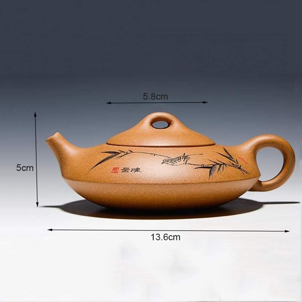 Tetsubin Kettle Cast Iron Teapot Chinese Teapot 220ml Zisha Teapot Chinese Yixing Ceramics Handmade Purple Clay Teapot For Household Japanese Tea Kettle Tea Pot