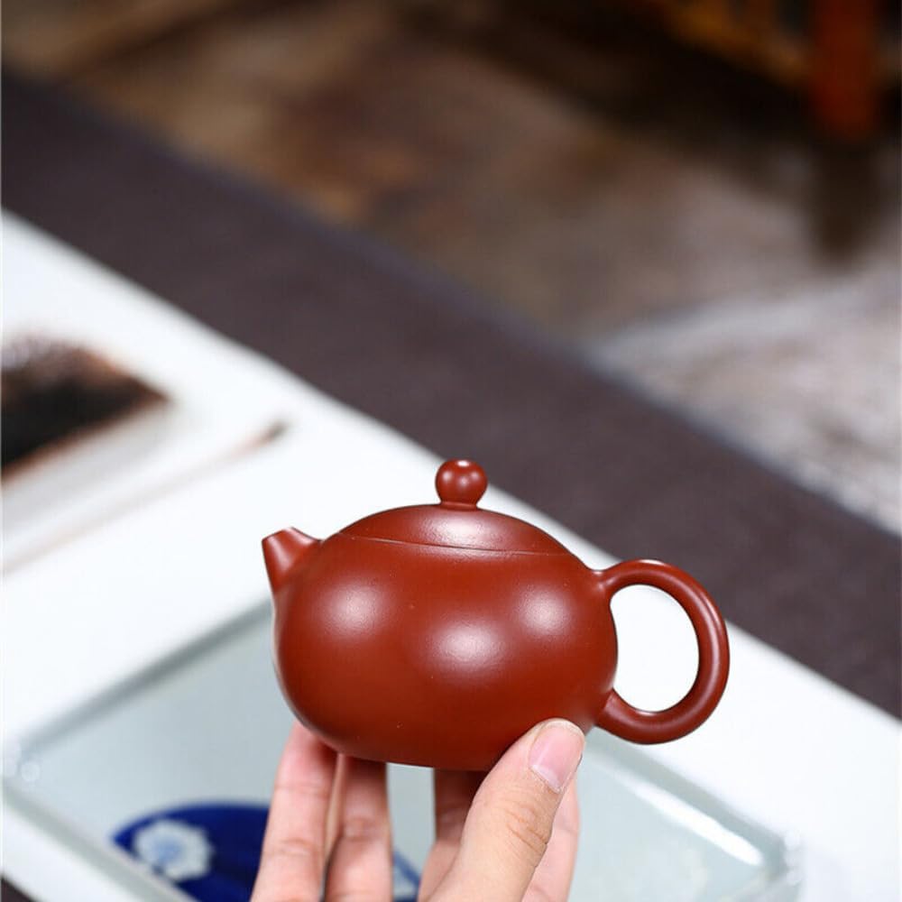 Chinese Real Yixing Zisha Tea Pot Dahongpao Clay Ball Shaped Infuser Holes Xishi