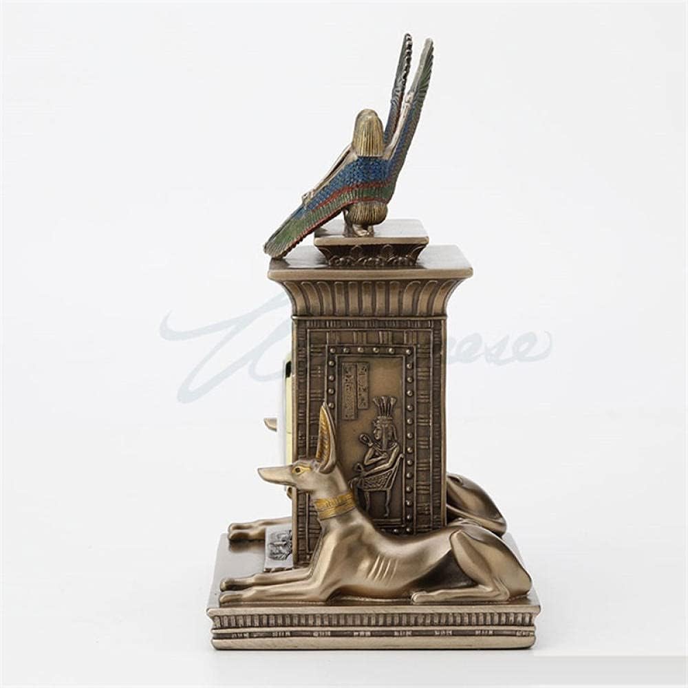 Sculptures Statues for Home Decor Egyptian Statue Art Sculpture Decoration Creative Clock Resin Crafts Home Decor Birthday Gift