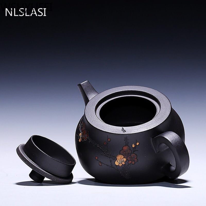 Zisha pot raw ore black mud custom master handmade boutique Chinese tea set 235ml