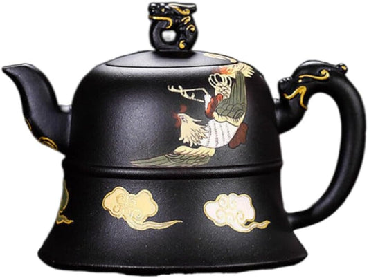 Boutique Zisha teapot black mud teapot master handmade 320ml