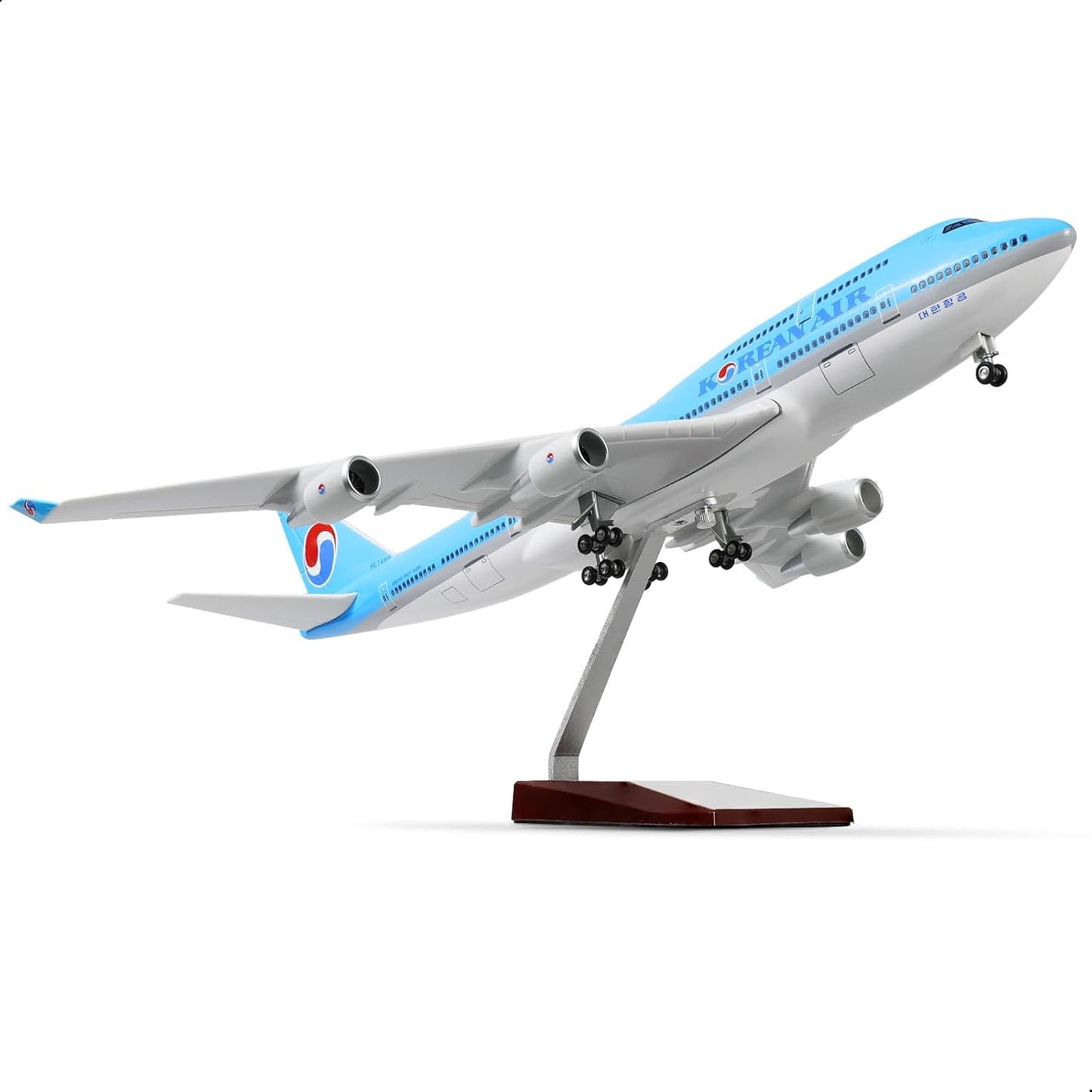 747 1/160 Large Scale Airplane Model -17 inches (Long) for Boeing 747 Prebuilt Airplane Model for Adult Plane 747 with Stand for Aviation Enthusiasts Gifts or Display Decorations