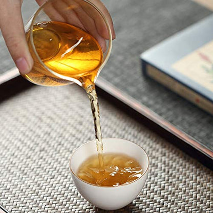 FullChea - Mengku Rongshi 2007 Raw Puerh Tea Cake - Aged Pu Erh Tea Loose Leaf - Sheng Puerh From Yunnan - Increases Energy - 14.11oz / 400g