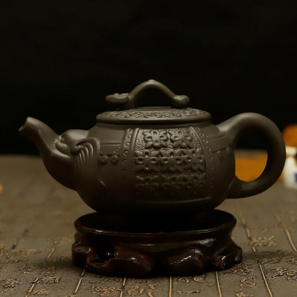 120cc 4.72" Chinese Yixing Zisha Clay Pottery Teapot Elephant Design Clay TeaPot