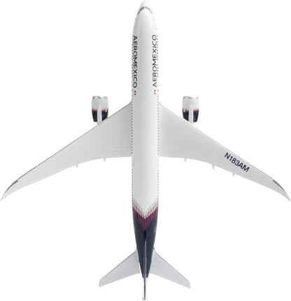 SkyMarks Daron Aeroméxico 787-9 1/200 Collectible Injection-Molded Plastic Airplane Model with Plastic Display Stand for Ages 14+