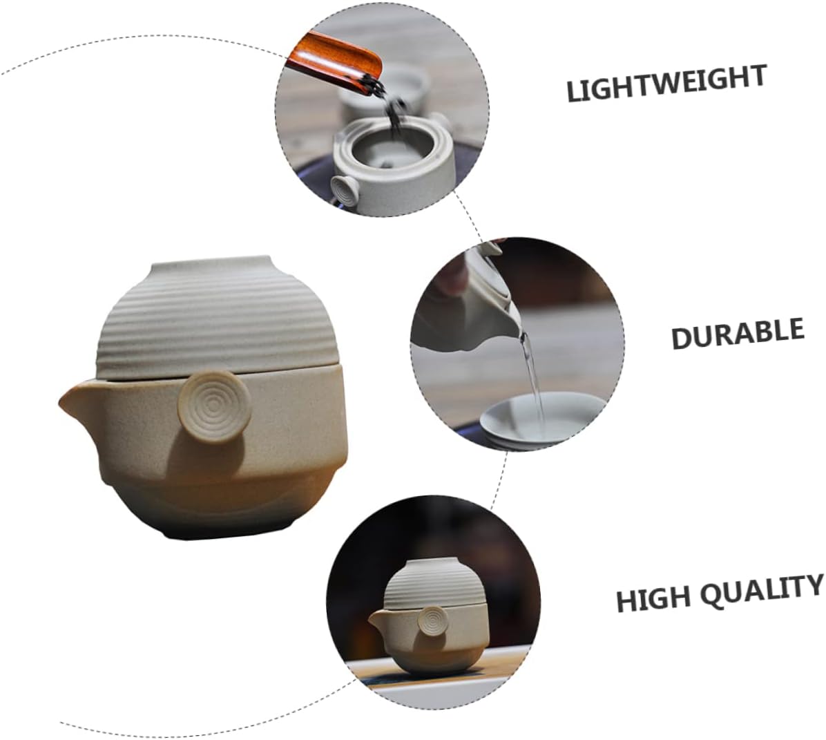KICHOUSE 1 Set Set Teapot Medication Pot Tea Pots Vintage Zisha Tea Pot Tea Kettle Pot Loose Leaf Tea Kettle Tea Serving Pitcher Gongfu Tea Pot Tea Strainer Travel Enamel Pottery
