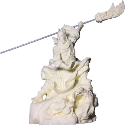 zunibo Chinese Feng Shui Guan Yu Statue Tabletop Decor/God of War Guan Gong Statue Good Lucky Gifts/Guan Yun Chang Statue Feng Shui Decor Home Office Decoration