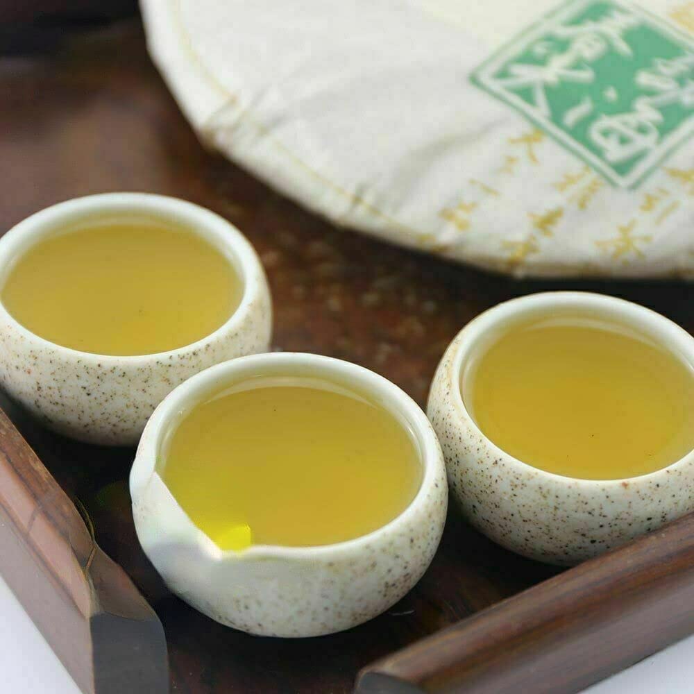 Yunnan Menghai Chun Jian Batch Raw Aged Puerh Tea Ancient Tree Puer Tea 357g