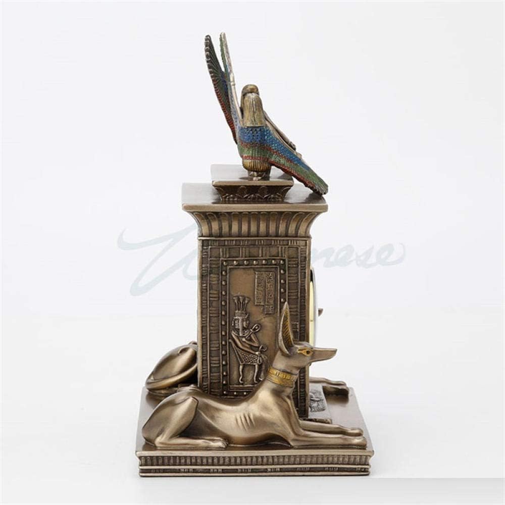 Sculptures Statues for Home Decor Egyptian Statue Art Sculpture Decoration Creative Clock Resin Crafts Home Decor Birthday Gift