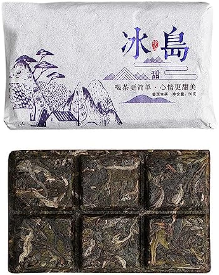 TEARELAE - Puerh Raw Tea Brick - 1.76oz/50g - Bingdao Ancient Tree Puer Tea