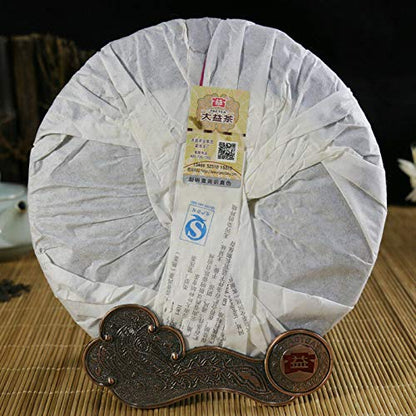 Yunnan Menghai Dayi 7592 1401 Chi Tse Beeng Ripe Shu Cooked Puer Pu Er Tea 357g Shou Pu-erh Tea Pu-er