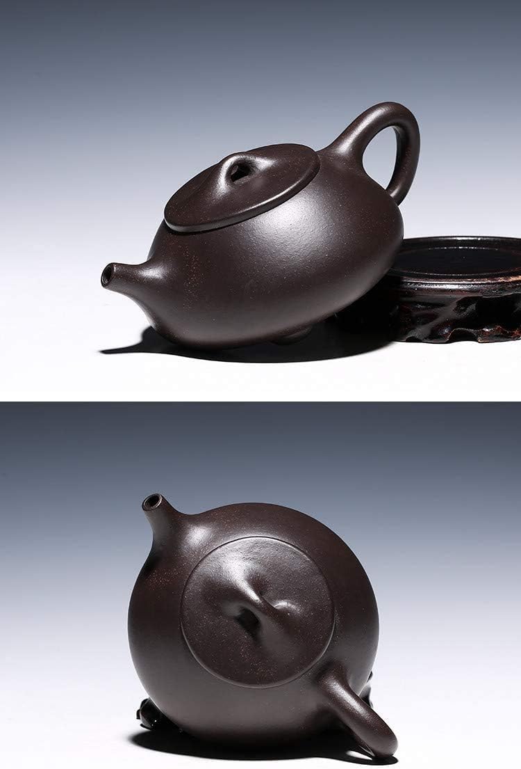 Teapot ChineseZisha Genuine Black Zini Clay Shipiao Infusers Loose Tea (Pot black jingang)