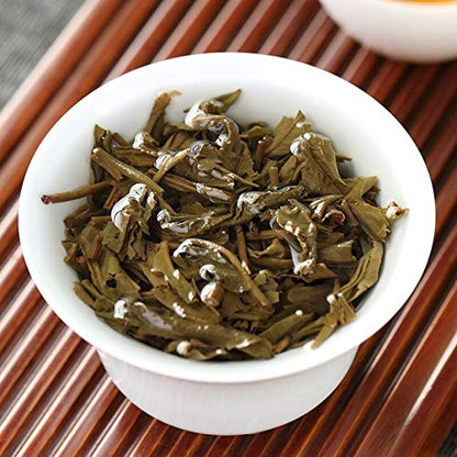 FullChea - Mengku Rongshi 2007 Raw Puerh Tea Cake - Aged Pu Erh Tea Loose Leaf - Sheng Puerh From Yunnan - Increases Energy - 14.11oz / 400g