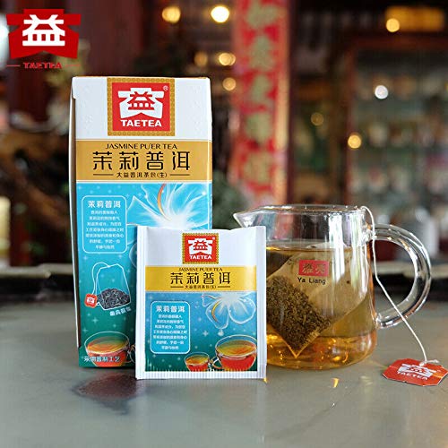 Menghai Tea Factory Bags Jasmine Pu'er Tea Yunnan Dayi Organic Tea 25pcs Teabags Office Sheng Puerh Cha