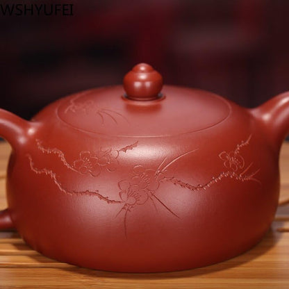 Zisha Teapot Famous Dahongpao Tea Set Filter Pot Handmade Zisha Tea Infuser 170ml