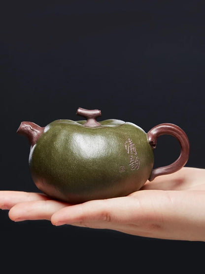 150ml Master Handmade Zisha Green Mud Tea Set Tea Pot Chinese Filter Kettle