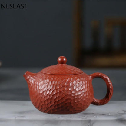 Chinese Yixing Zisha teapot Xishi filter teapot raw ore handmade authentic 240ml