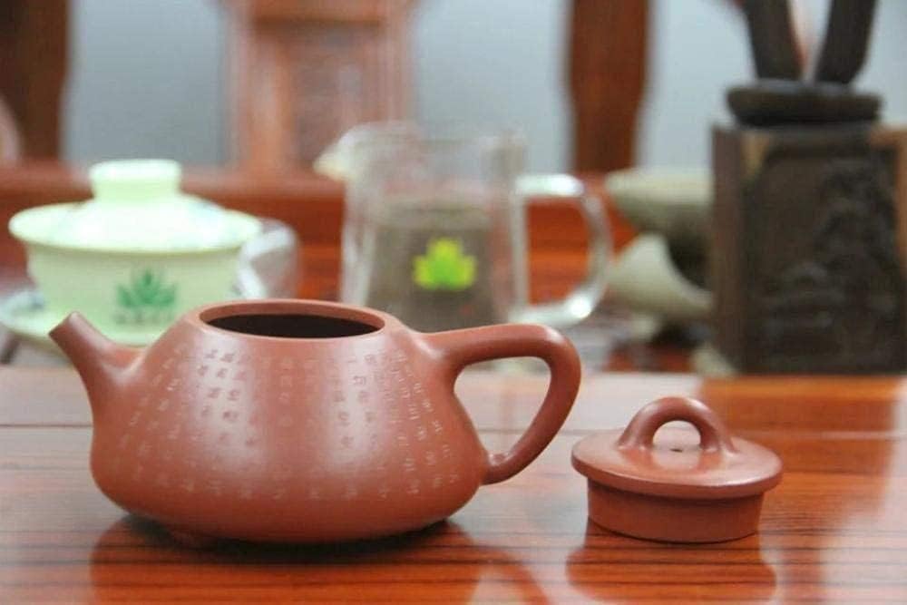 ZHSDTHJY Ceramic Teapotyixing Zisha Teapot Heart Sutra Zisha Teapot Mudstone Oolong Teapot 185Ml