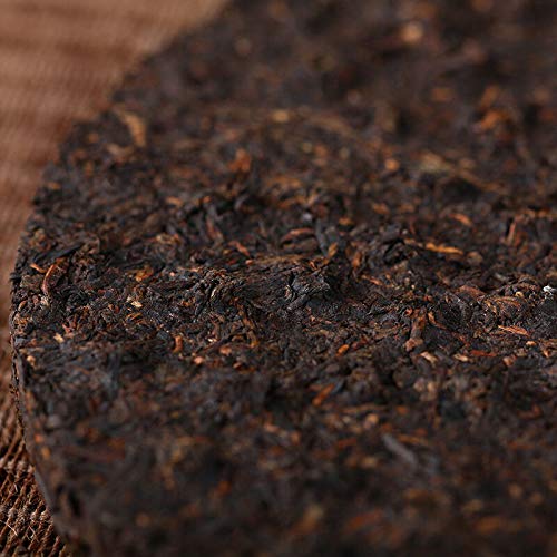 Big Snow Mountain Shang Pin Golden Ribbon Xiaguan Puer Ripe Pu?er Tea 357g 2017 Pu-erh Shou Cha