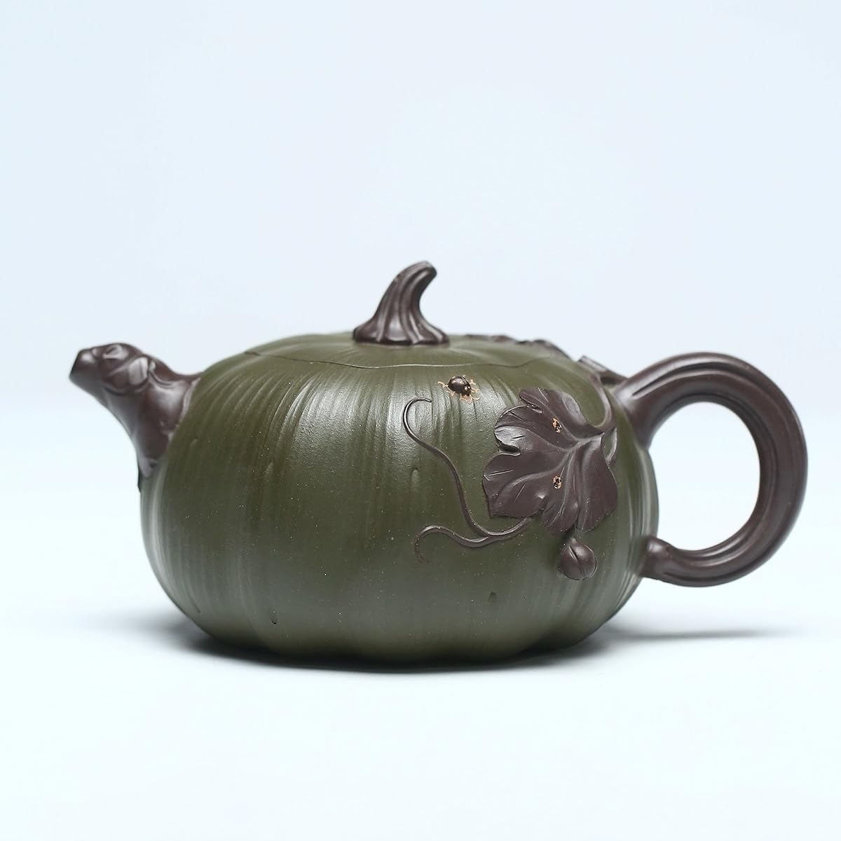 SILINE Large Yixing Clay Teapot 16.9 Oz/500ml,Chinese Officially Certified Professor Master Handmade Zisha Tea Pot Collection (ZhuanFang,Green Clay)