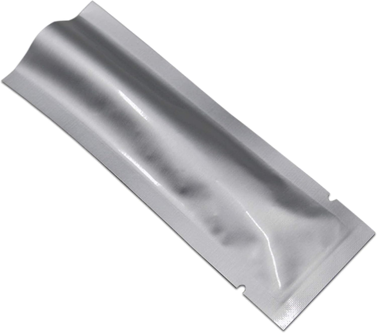 FERENLI 100 Pcs Clear Front Mylar Heat Seal Vacuum Travel Liquid Pouch 1.4x5.9 inch for Toiletries Portable Travel Size Aluminum Foil Sample Pouches with Tear Notch for Shampoo Skincare Food Storage