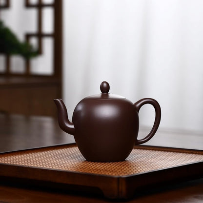 SILINE Yixing Clay Teapot 8.4 Oz /250ml,Chinese Officially Certified Master Handmade Zisha Tea Pot Collection (FeiHong,Dicaoqing Purple Clay)