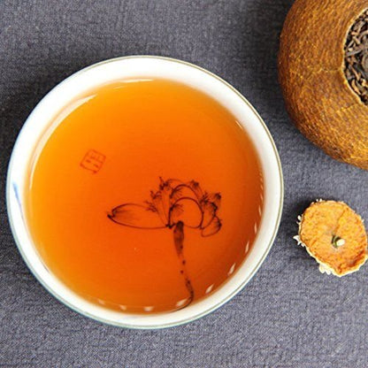 Xinhui Mandarin Pu-erh Tea Mandarin Orange Pimp Tea 500g 新会柑普茶 大红柑陈皮普洱熟茶