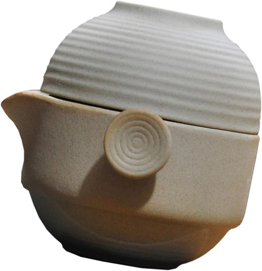MAGICLULU 1 Set Set Teapot Tea Kettle Pot Zisha Tea Pot Loose Leaf Tea Kettle Ceramic Tea Vintage Fine Bone China Mugs Portable Tea Kettle Tea Cup Pottery Purple Clay Drinking Cup Travel
