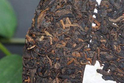 Classic FT7573 High Mountain Arbor Xiaguan Qi Zi Bing Cha 357g 2017 Ripe Puer Shou Puer Tea Pu-erh