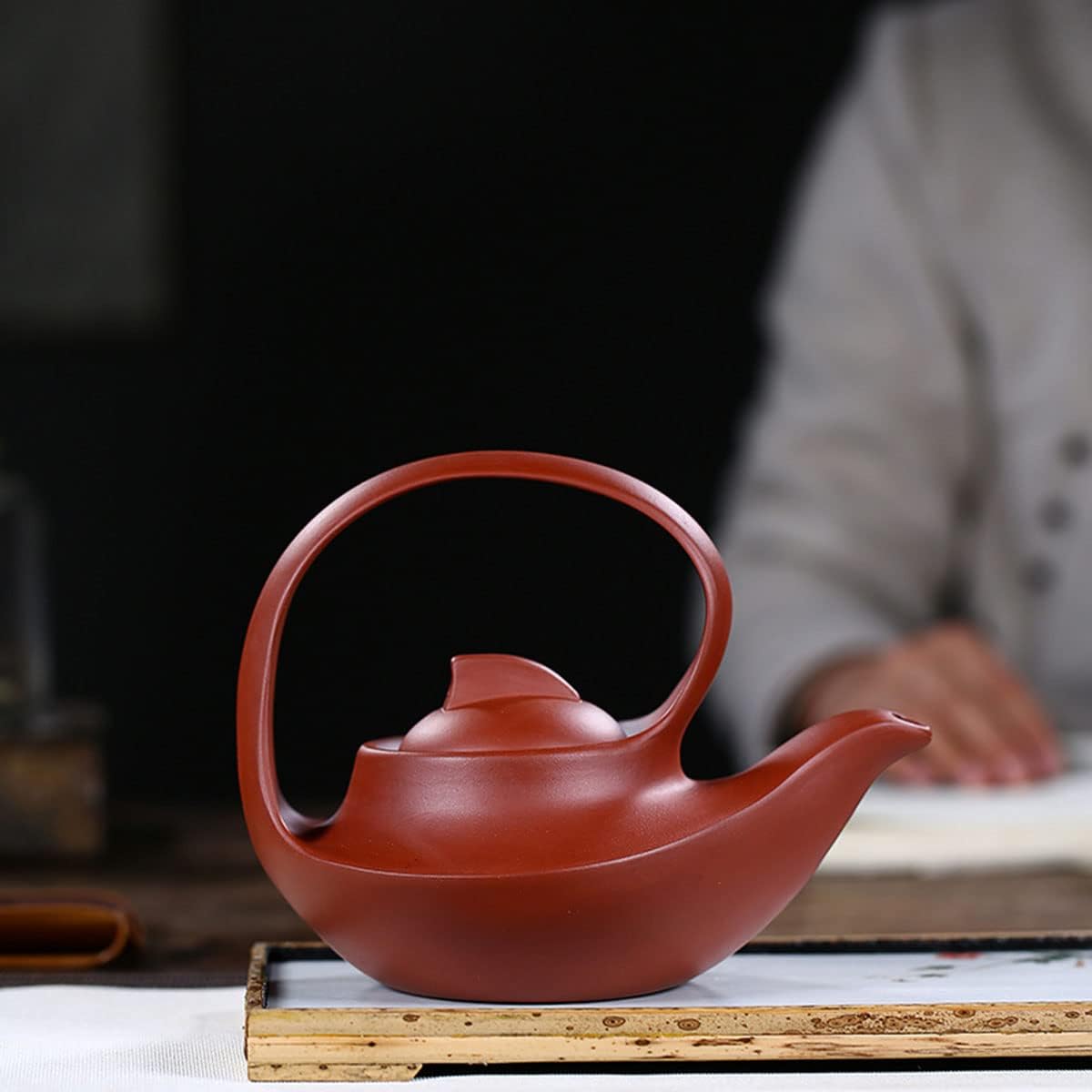 Purple Sand Teapot 16oz Chinese Yixing Clay Handmade Tea Pot Ceramics Zisha Red Mud Kungfu Tea Set