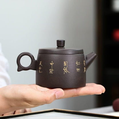 Tea Pot Teapot Tea Pots 7.7oz/0.23L Teapot Black Clay Teapot Purple Clay Teapot Zisha Pot Home Tea Kettle Tea Pots For Loose Tea