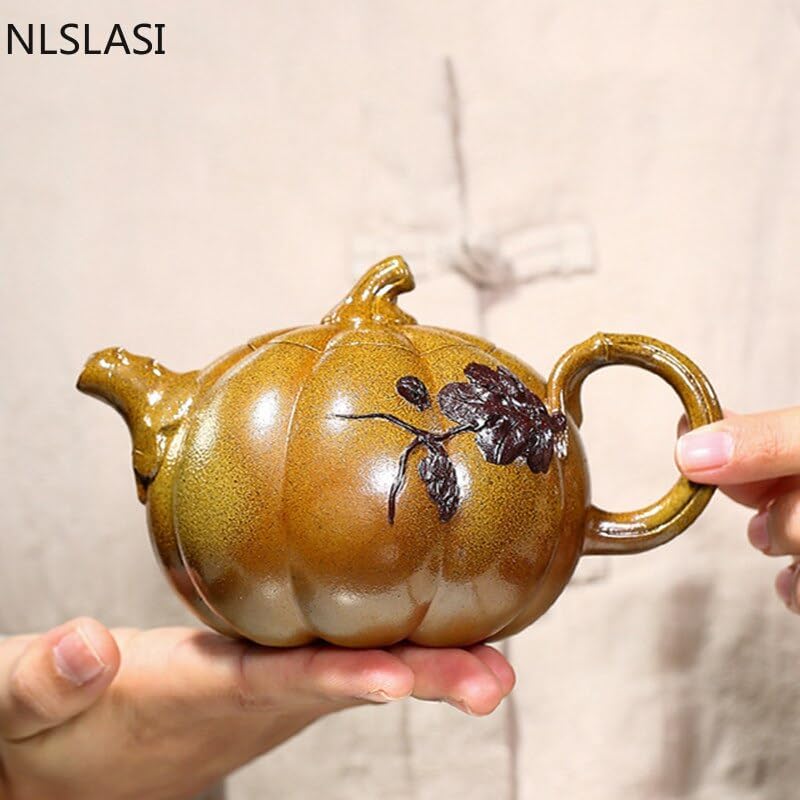 330ml Antique Gourd Teapot Handmade Zisha Teapot Kettle Chinese Tea Ceremony Personalized Gift