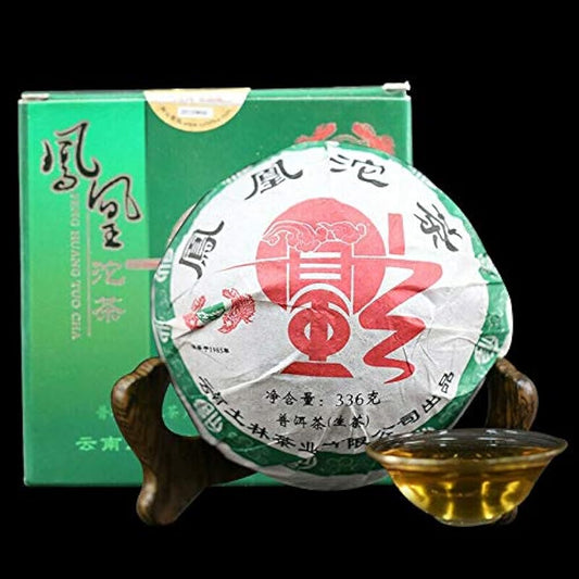 FullChea - Chinese Puerh Tea Tuocha - Tulin Phoenix 2011 Aged Pu Erh Tea Loose Leaf - Raw Puerh From Yunnan - Health Tea - 11.85oz / 336g