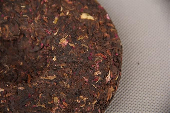 Pu-erh Tea Cake 100g Rose Flavor Beauty Cooked Puer Tea Green Food Black Tea