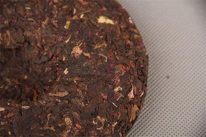 Pu-erh Tea Cake 100g Rose Flavor Beauty Cooked Puer Tea Green Food Black Tea