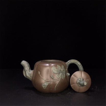 TAOBAO China Yixing Teapot Handmade Zisha Tall Pot Zisha Jiang Rong 420ml