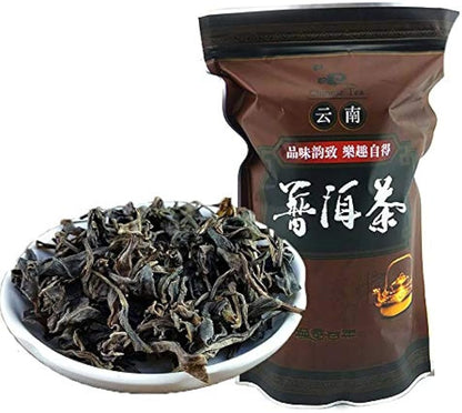 FullChea - 2008 Raw Pu-erh Tea - Pu Erh Tea Loose Leaf - Natural Sheng Puerh from Yunnan - Detox Cleanse (14.11oz / 400g)