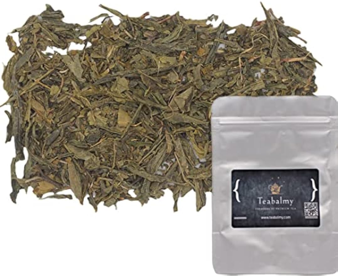 Teabalmy Sencha Loose Leaf Tea | Organically Grown High Grade Sen-Cha Green Tea | All Natural Finese Refreshing Premium Pure Tea Sencha | Resealable Bag (1.75oz (Pack of 1))