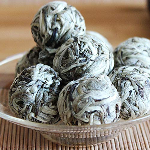 250g Ball Shaped Pearl Silver Needle White Tea Bai Hao Yin Zhen Organic Handmade China Bai Cha