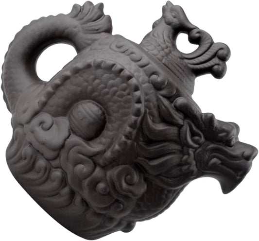 Mikinona Dragon Phoenix Purple Clay Teapot Dragon Teapot Brass Teapot Tea Pot Tea Kettle Ceramic Zisha Teapot Tea Maker Kettle Porcelain Kettle Cast Iron Teapot Embossed Travel China