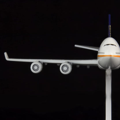 United Airlines B747 24-Hour Plane Model - Alloy Metal Aircraft - 1:400 Scale - Birthday &