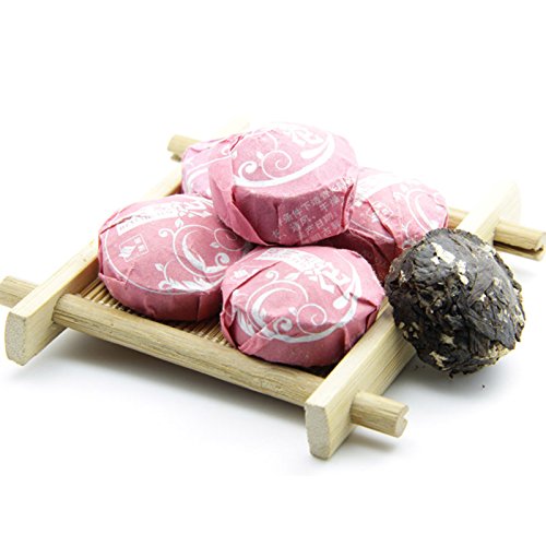 40pcs Cooked Lotus Leaf Flavor Puerh Tea - Ripe(Shu) Mini Tea Tuo Cha -Yunnan Shou Pu-erh Tea-Compressed Pu erh Tea