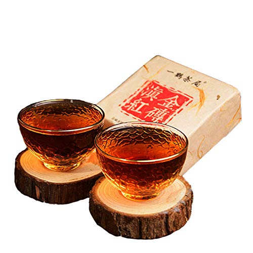 400 Years Ancient Tree Golden Buds Dian Hong China Yunnan Gold Black Tea Brick 250g Hong Cha